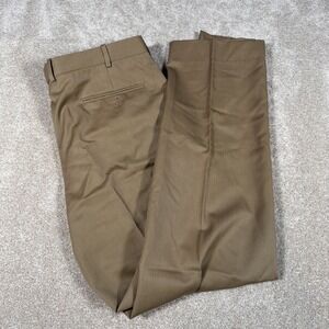 JB Britches Nordstrom 100% Worsted Wool Pants Mens‎ 36R (FITS 35 X 32) Khaki